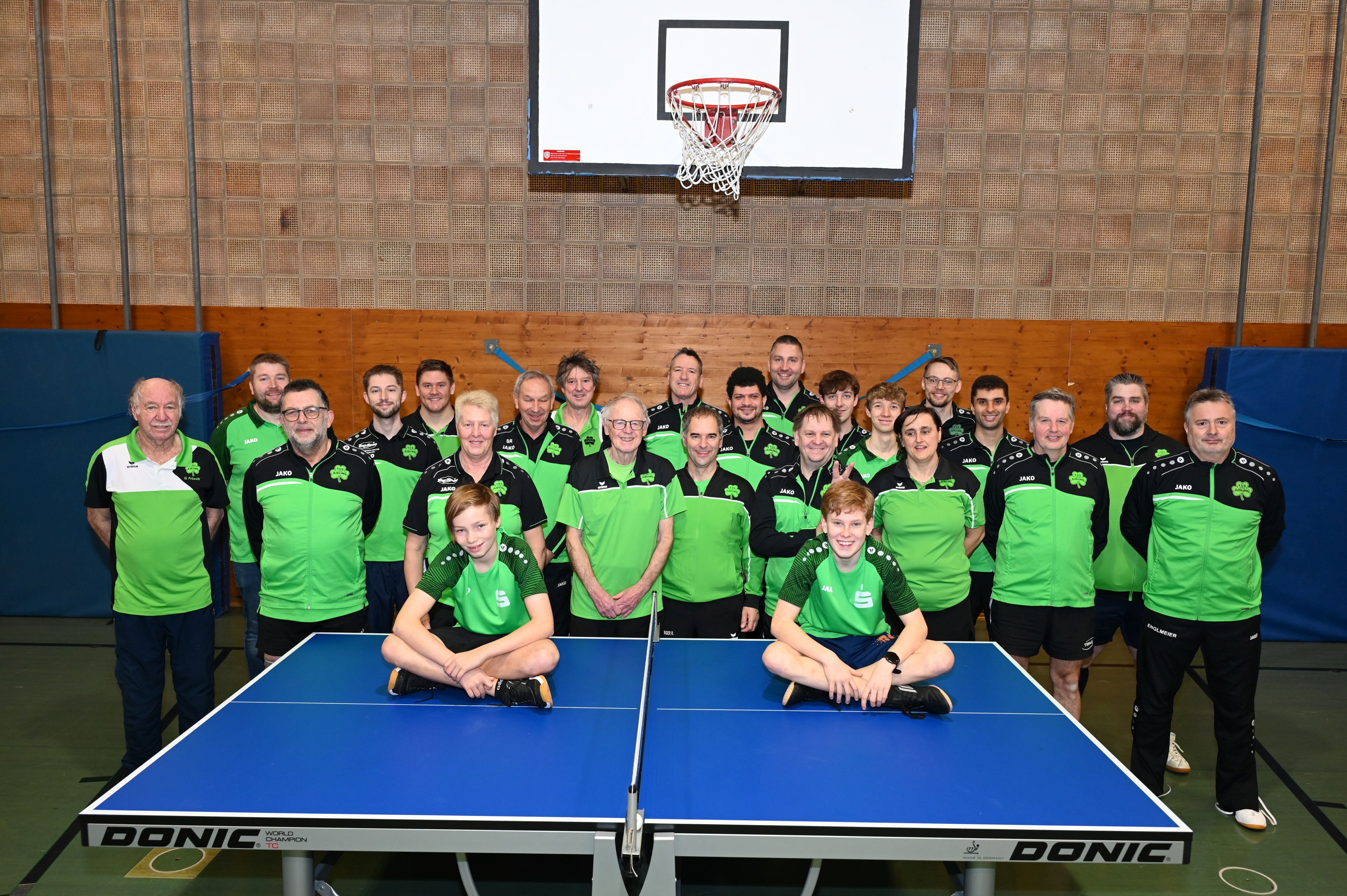 Trainingsbetrieb der Tischtennisabteilung